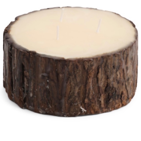 SAND AND FOG Medium Pine Bark Candle, Unscented, NWT - Picture 1 of 3